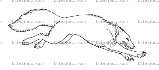 Dibujo para colorear Dibujo De Zorro Tatuado Con Una N Para Colorear