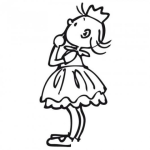Dibujo para colorear Nenaprincesa Dibujo De Una Nena Princesa Para Pintar Y Colorear A Una Nena Princesita Princesanena