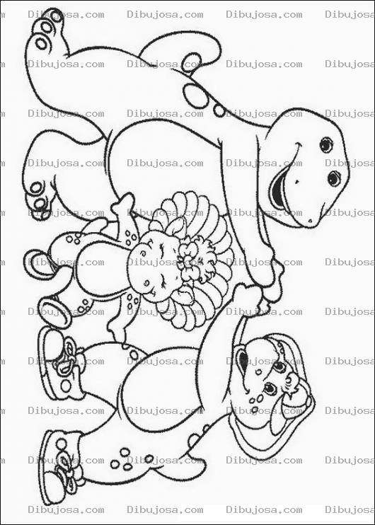 Dibujo para colorear Barney y Sus Amigos