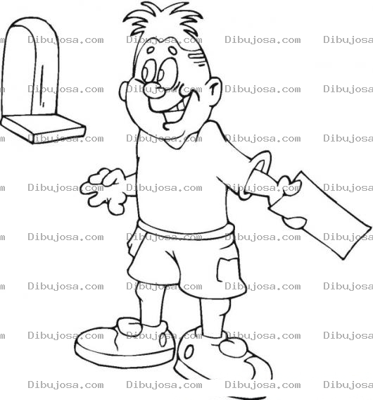 Dibujo para colorear Colorear Buzon de Correo