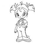 Dibujo para colorear Punky Brewster Dibujo De Pinky Bruster Para Pintar Y Colorear A Punkybrewster Punkybrester