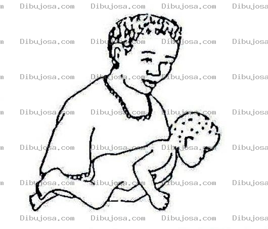 Dibujo para colorear Pediatra Negrita Para Pintar Y Colorear