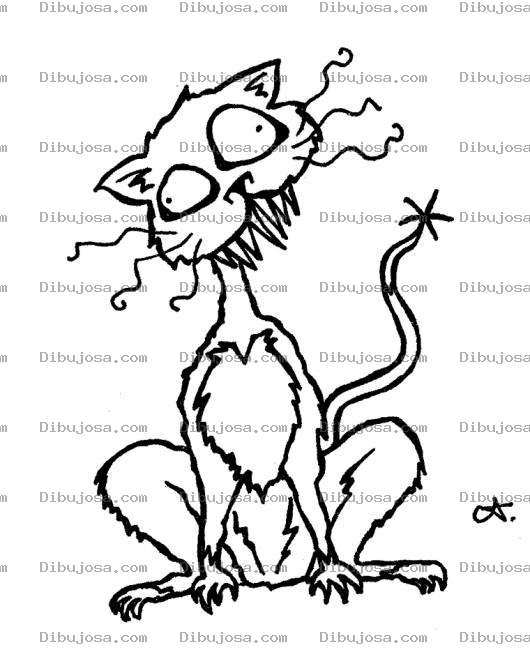Dibujo para colorear Gato Drogado Para Pintar Y Colorear Gato Drogadicto Y Mariguano
