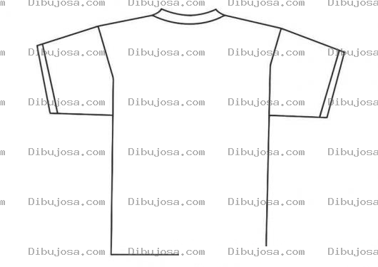 Dibujo para colorear Polerablanca Dibujo De Una Polera Blanca Para Pintar Y Colorear Una Playera En Blanco Tshirt Lisa