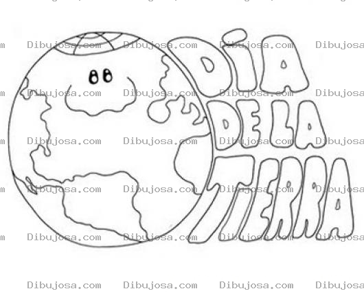 Dibujo para colorear Dia De La Tierra Para Colorear