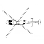 Dibujo para colorear Helicoptero Visto Desde Arriba Para Colorear