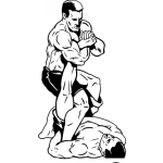 Dibujo para colorear Llave De Pierna De Mma Para Pintar Y Colorear Quebradura De Tobillo