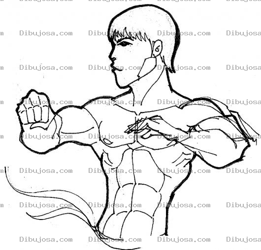 Dibujo para colorear Colorear Chico Con Abdominales Para Pintar Y Colorear Muchacho Con Buen Cuerpo
