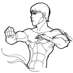 Dibujo para colorear Colorear Chico Con Abdominales Para Pintar Y Colorear Muchacho Con Buen Cuerpo