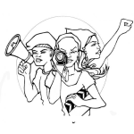 Dibujo para colorear Mujeres Activistas Para Pintar Y Colorear Muejeres Sindicalistas