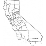 Dibujo para colorear Mapa Del Estado De California Para Pintar Y Colorear