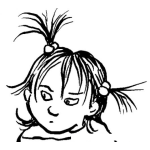 Dibujo para colorear Dibujo De Nena Con Colitas En El Pelo Para Pintar Y Colorear