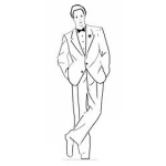 Dibujo para colorear Hombre Exitoso Dibujo De Hombre Bien Vestido Para Colorear Hombre Con Saco