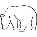 Dibujo para colorear Dibujo De Oso Polar Para Pintar Y Colorear
