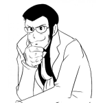 Dibujo para colorear Profesor Cara De Mono Para Pintar Y Colorear A Un Maestro Con Cara De Mico Dibujo De Catedratico Chimpance