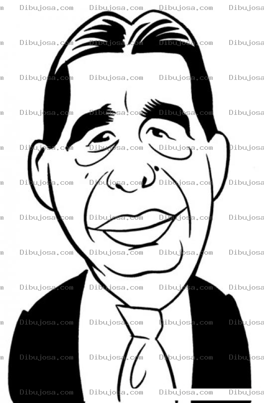 Dibujo para colorear Cara De Viejo Bueno Bndadoso Y Bonachon Para Pintar Y Colorear