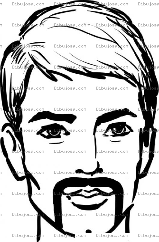 Dibujo para colorear Barba De Candado Abierto Para Pintar Y Colorear