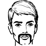 Dibujo para colorear Barba De Candado Abierto Para Pintar Y Colorear