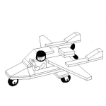 Dibujo para colorear Avion De Madera Para Pintar Y Colorear