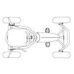 Dibujo para colorear Carrito De Pedales Para Pintar Y Colorear