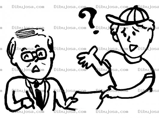 Dibujo para colorear Tarjeta Escolar Dibujo De Un Papa Recibiendo Tarjeta De Calificaciones De Su Hijo Para Pintar Y Colorear