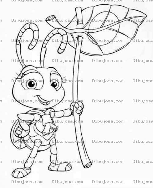Dibujo para colorear Colorear hormiguita de Bichos