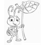 Dibujo para colorear Colorear hormiguita de Bichos