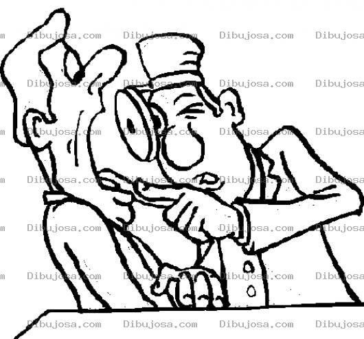 Dibujo para colorear Dibujo De Otorrinolaringologo Exminando La Lengua De Un Paciente Para Pintar Y Colorear ORL Otorrino Medico Especialista En Garganta Faringe Y Oidos