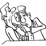 Dibujo para colorear Dibujo De Otorrinolaringologo Exminando La Lengua De Un Paciente Para Pintar Y Colorear ORL Otorrino Medico Especialista En Garganta Faringe Y Oidos