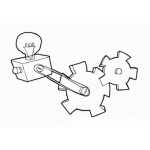 Dibujo para colorear Generador De Luz Mecanico Para Pintar Y Colorear