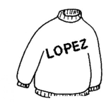 Dibujo para colorear El Sudadero De Lopez Para Pintar Y Colorear El Famoso Sueter De Lopez Sweater De Lopez