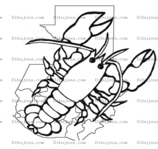 Dibujo para colorear Langosta En Guatemala Disponible En Restaurantes De Lailai Zona 9 En Bobisplace Zona5 En Riveradelrio Zona10 Y En Crownplaza Zona13 y cruda en walmart y la termina Dibujo De Una Langosta Sobre El Mapa De Guatemala Para Pintar Y Colorear