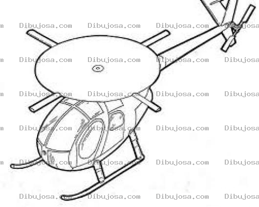 Dibujo para colorear Dibujo De Helicoptero Para Colorear