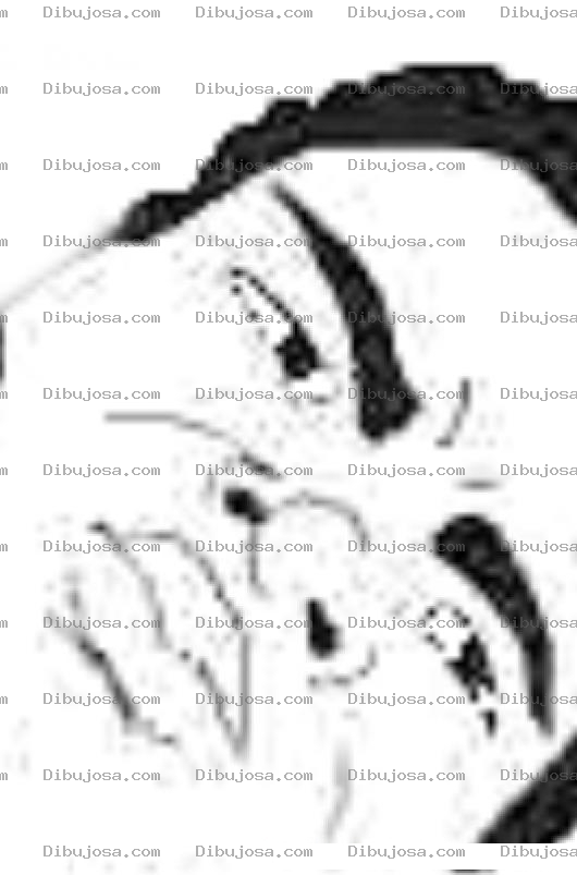 Dibujo para colorear Cara De Moreno Enojado Para Colorear