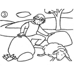 Dibujo para colorear Dibujo De La Oveja Perdida Para Pintar Y Colorear Oveja Negra