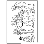 Dibujo para colorear Colorear Familia completa
