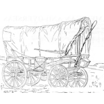 Dibujo para colorear Carreta Del Oeste Para Pintar Y Colorear