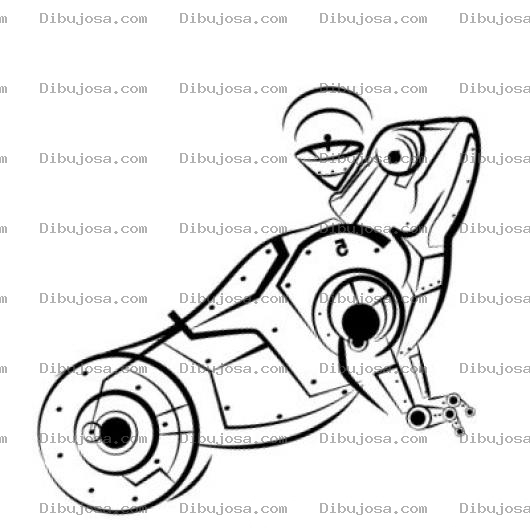 Dibujo para colorear Sapo Mecanico Dibujo De Un Robotsapo Saporobot Para Pintar Y Colorear Ranarobot Robotrana Rana Robot Mecanica