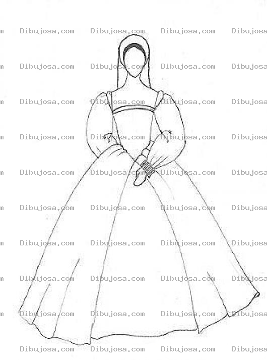 Dibujo para colorear Dibujo De Una Monja Sin Cara Para Colorear