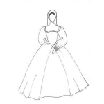 Dibujo para colorear Dibujo De Una Monja Sin Cara Para Colorear
