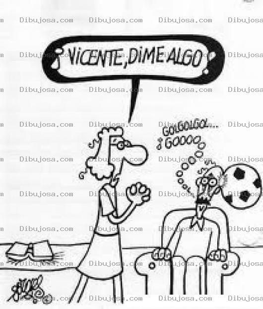 Dibujo para colorear Dibujo De Un Fanatico De Futbol Hipnotizado Por Un Gol Para Colorear Y Pintar