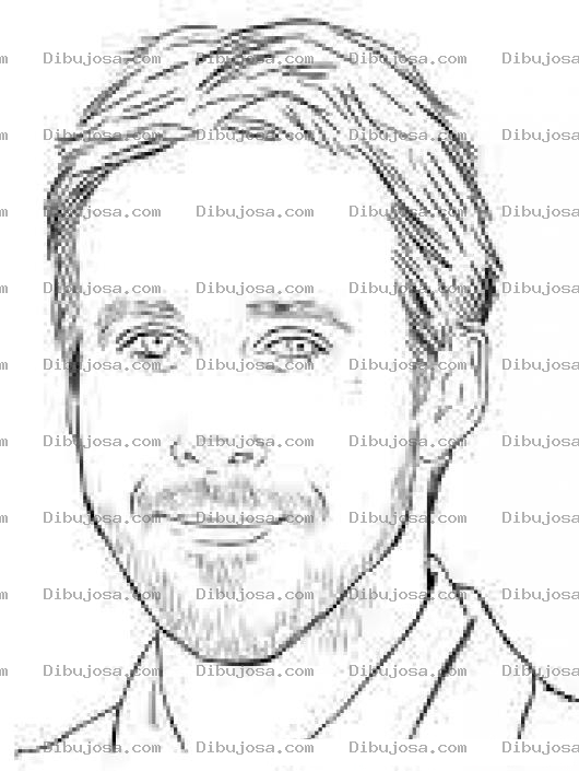 Dibujo para colorear Dibujo De Hombre Caucastico Para Pintar Y Colorear Chico Europeo