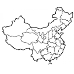 Dibujo para colorear Mapadechina Dibujo Del Mapa De China Para Pintar Y Colorear