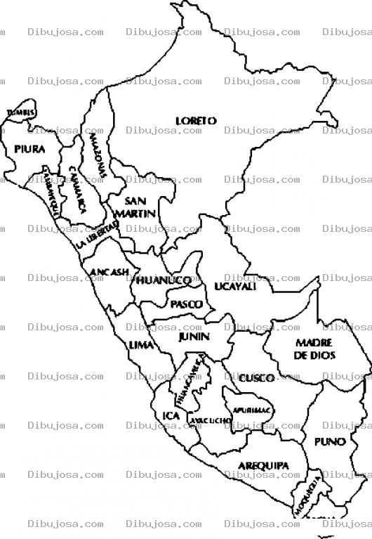 Dibujo para colorear Mapadeperu Dibujo De Mapa De Peru Para Pintar Y Colorear Perumap