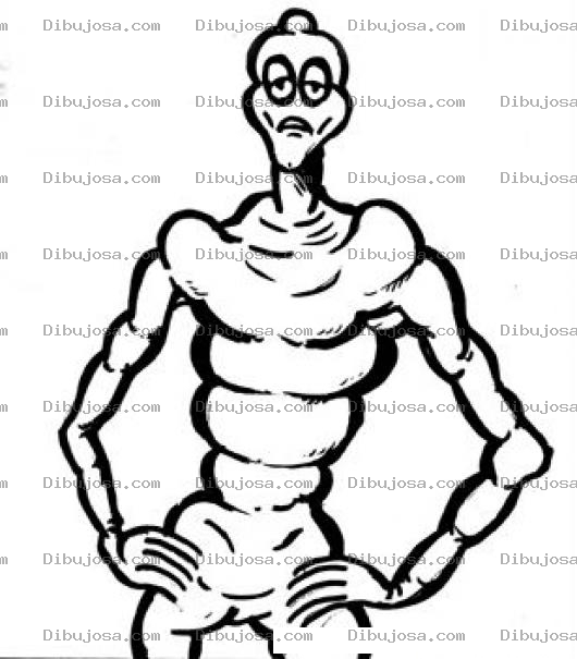 Dibujo para colorear Michelin En Tiempo De Hambre Dibujo De Michellin Flaco Con Llantas En El Cuerpo Para Pintar Y Colorear Micheline Seco
