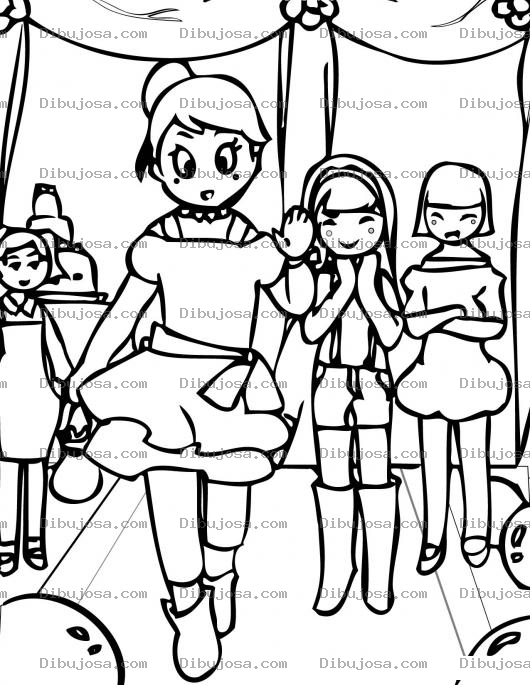 Dibujo para colorear Colorear Desfile de Modas
