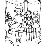 Dibujo para colorear Colorear Desfile de Modas