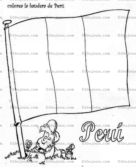 Dibujo para colorear Banderadeperu Dibujo De La Bandera De Peru Para Pintar Y Colorear La Linda Bandera Rojo Y Blanco De Los Peruanos Y Peruanas Que Cantan Y Se Llama Peru Con P De Patria La E Del Ejemplo La R Del Rifle Y La U De La Unio Yo Tambien Me Llamo Peru