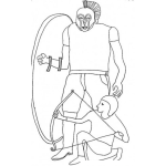 Dibujo para colorear Soldados Romanos Para Pintar Y Colorear