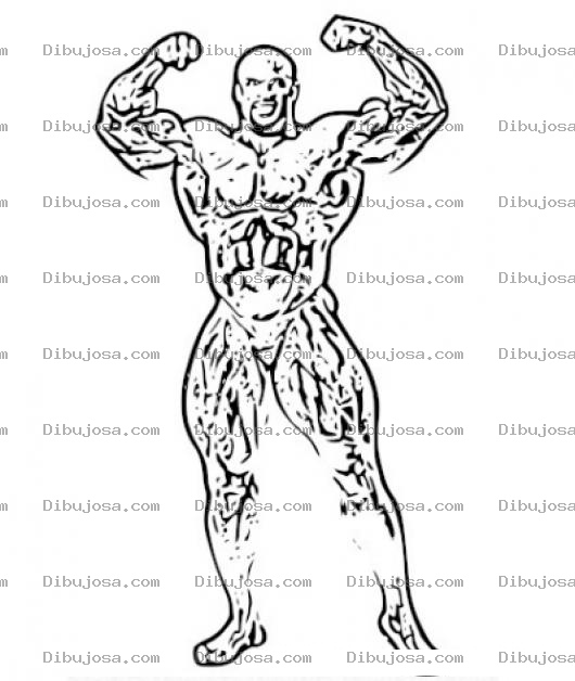 Dibujo para colorear Ronnie Coleman Coloring Page